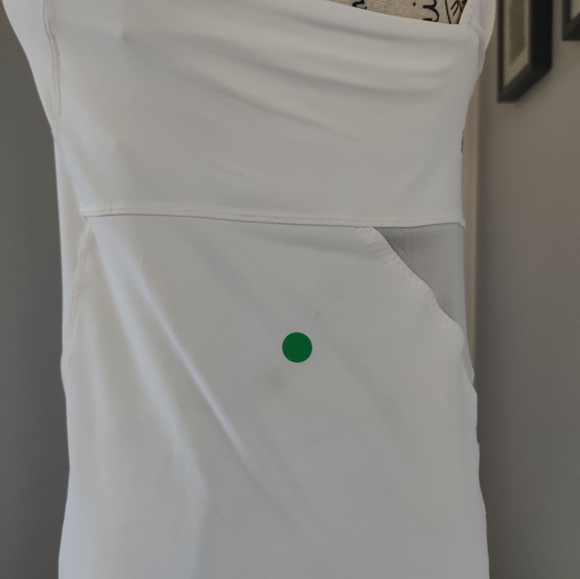 Lululemon White Mesh Breathable Athletic Top Women's Size 8 Lightweight - Picture 6 of 7